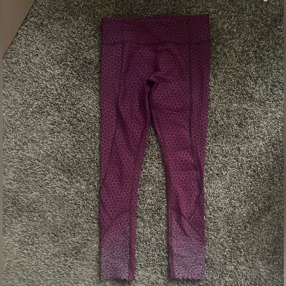 Lululemon leggings— pink/purple, sz 6